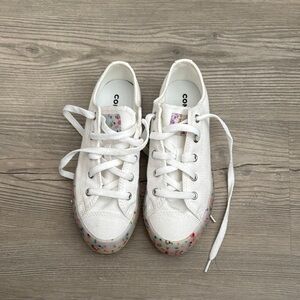 Converse White Sneakers with Minimalist Design